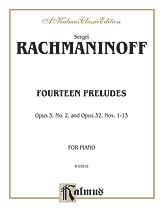 14 Preludes Op. 3 No. 2 Op. 32 piano sheet music cover Thumbnail